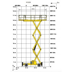 Haulotte h12sx specifikáció